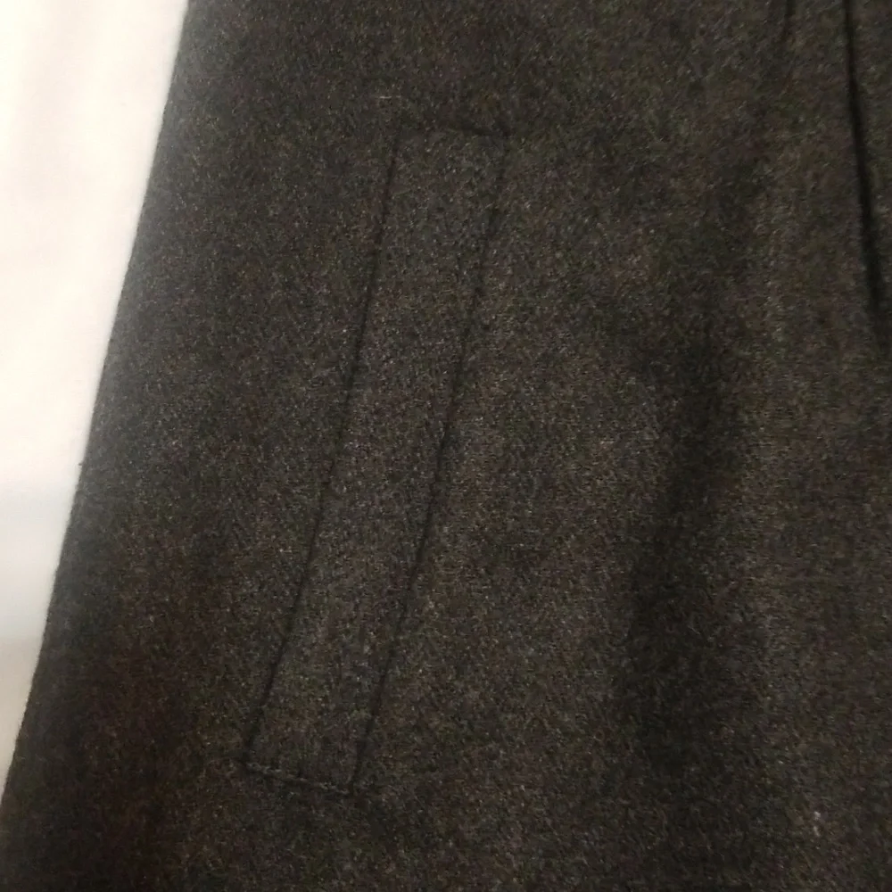 J. Crew Black/Charcoal Gray Mini Skirt. Sz 8